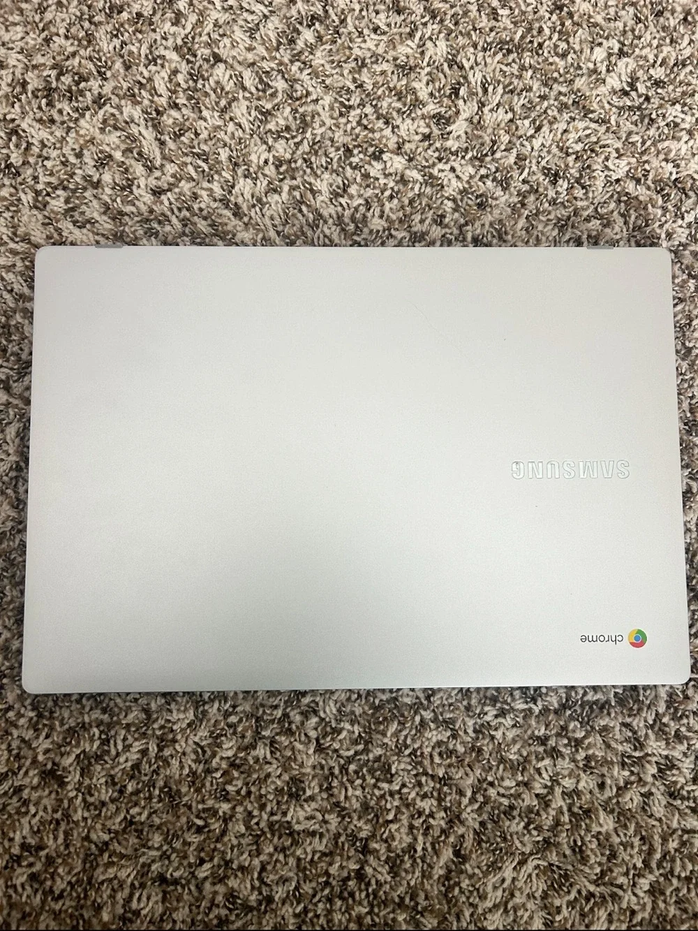 Samsung Chromebook Laptop in Light Silver Finish